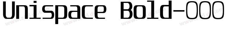 Unispace Bold字体转换